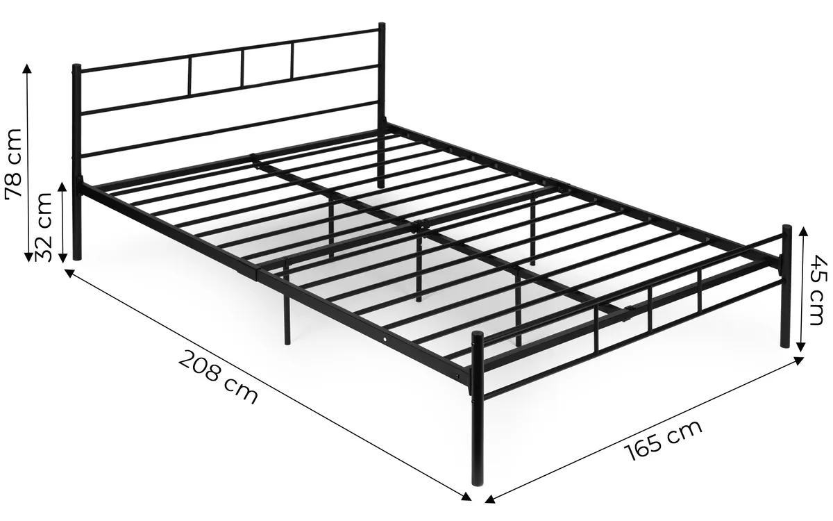 Fém ágykeret, ModernHome DNYSF165B, 160 x 200 cm – 4. kép Fém ágykeret, ModernHome DNYSF165B, 160 x 200 cm – 4. kép