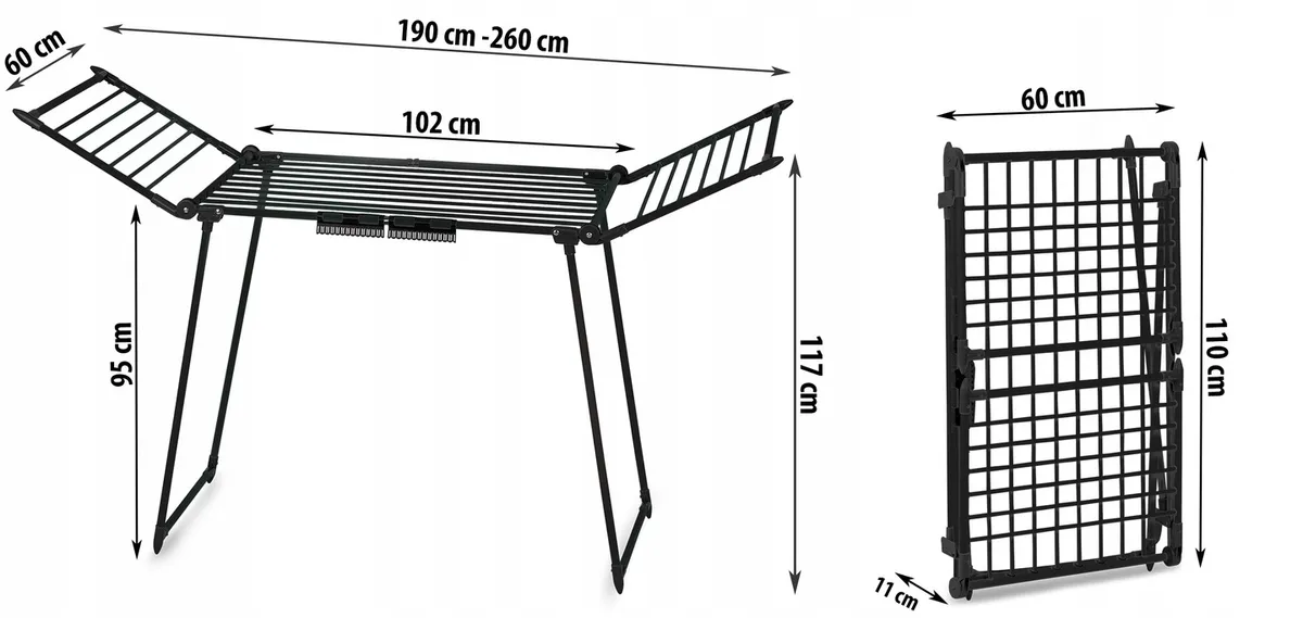 Ruhaszárító, Massido Lydia, fekete – 9. kép Ruhaszárító, Massido Lydia, fekete – 9. kép