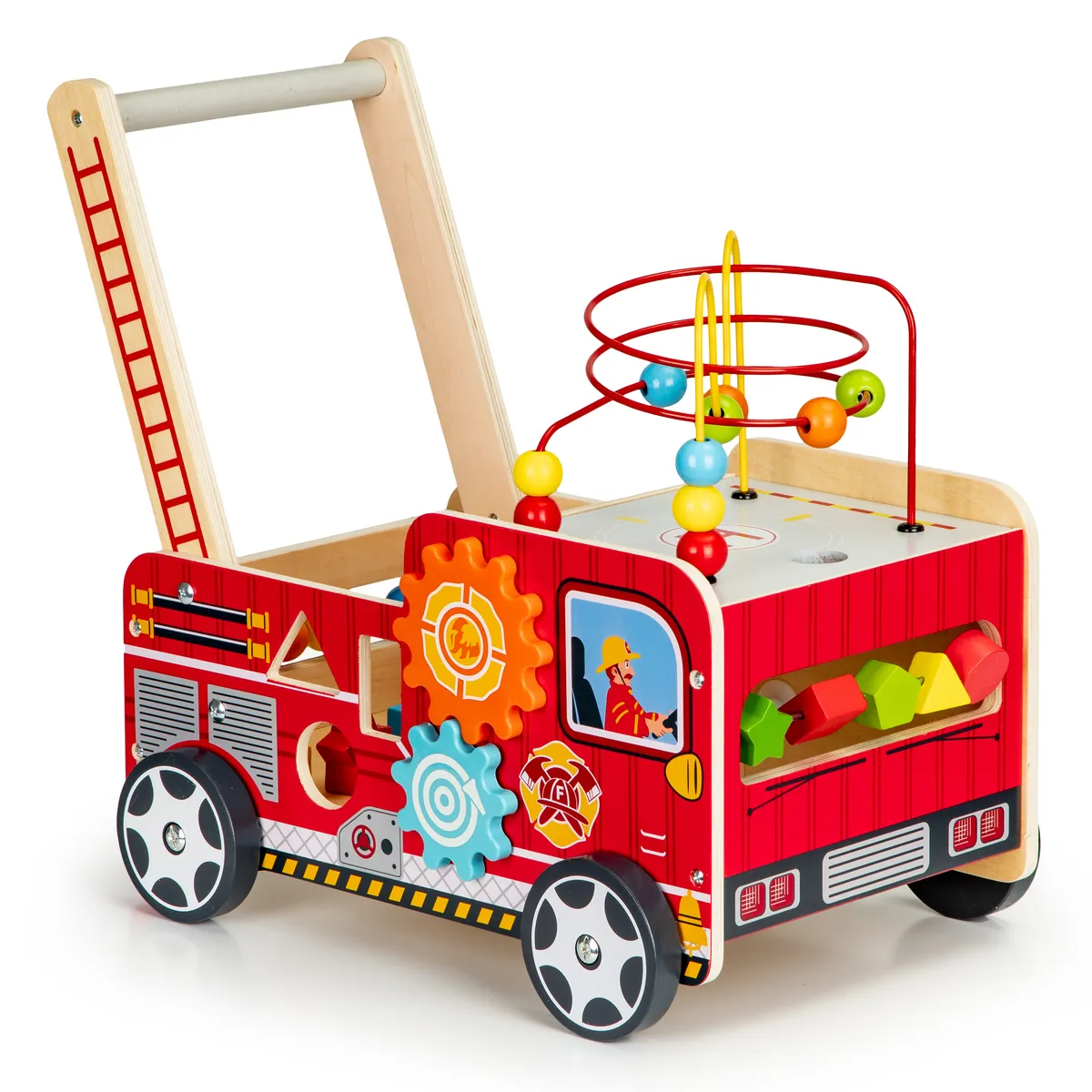 Járássegítő játék, ECOTOYS TL09025, Tűzoltóautó – 1. kép Járássegítő játék, ECOTOYS TL09025, Tűzoltóautó – 1. kép