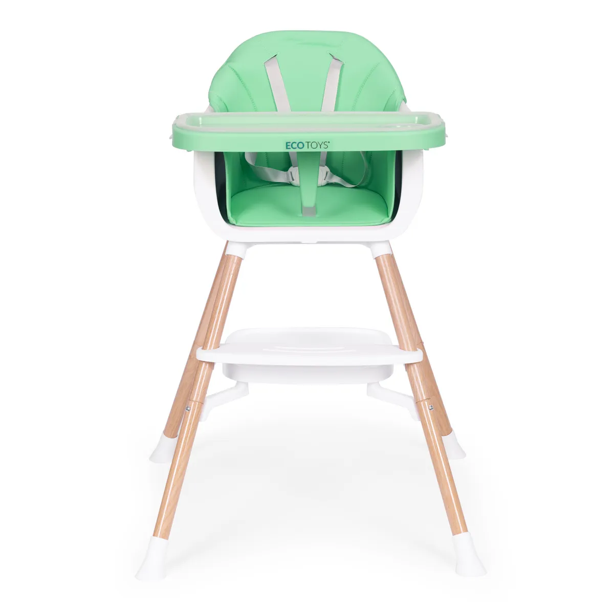 Etetőszék, ECOTOYS HC508, zöld – 2. kép Etetőszék használat közben