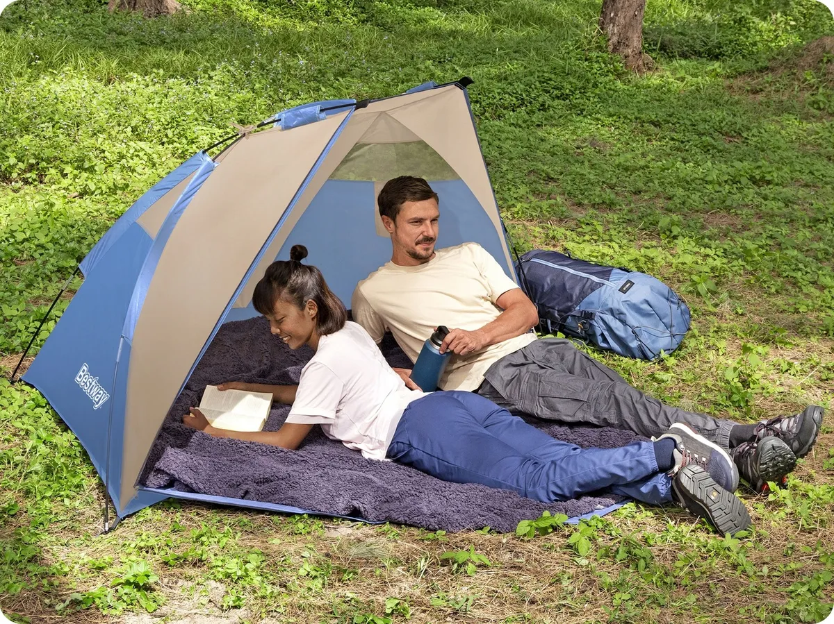 Strandsátor, BESTWAY Ramble X2, kék – 5. kép Strandsátor, BESTWAY Ramble X2, kék – 5. kép