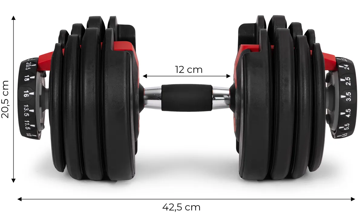 Kézisúlyzó, állítható, MOVEPRO GB-FW207-24KG – 5. kép Kézisúlyzó, állítható, MOVEPRO GB-FW207-24KG – 5. kép