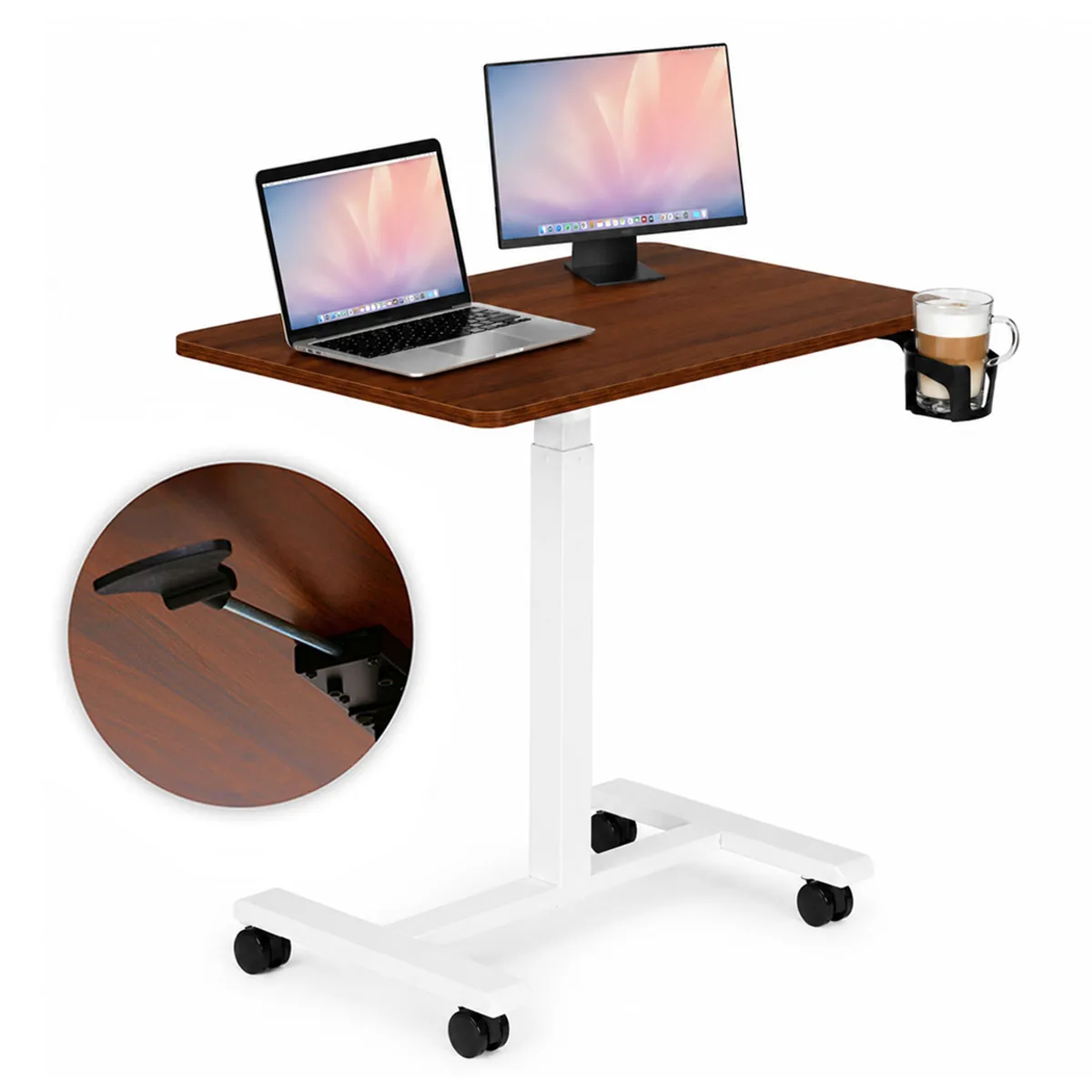 Laptopasztal, ModernHome JNI-PN01-5-16, barna – 1. kép Laptopasztal, ModernHome JNI-PN01-5-16, barna – 1. kép