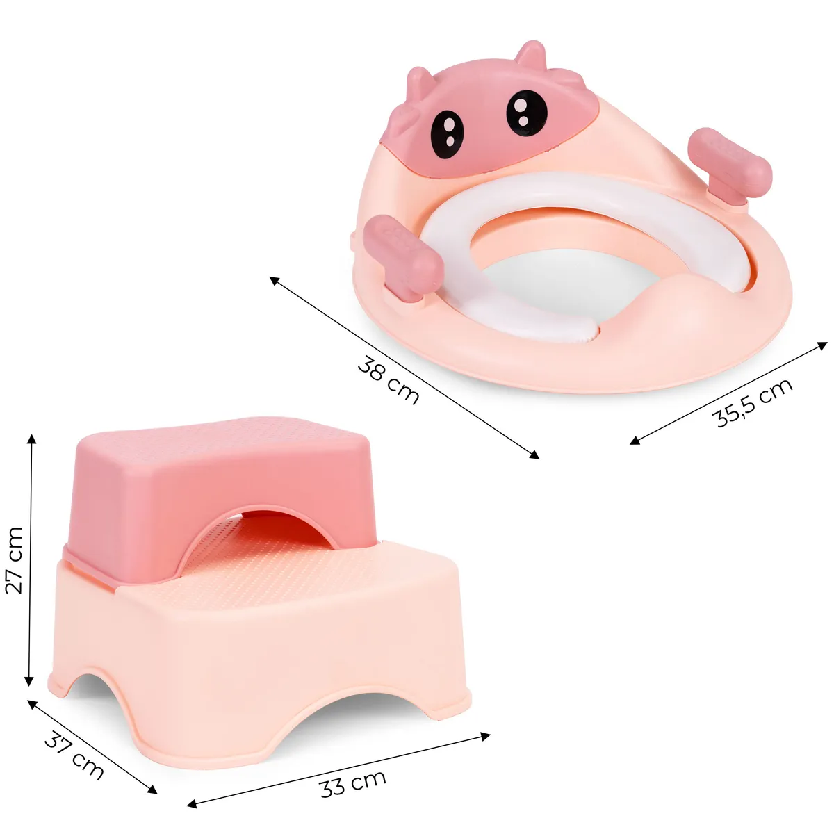 Gyerek WC-ülőke, ECOTOYS HA-P17-18-PK, rózsaszín – 5. kép