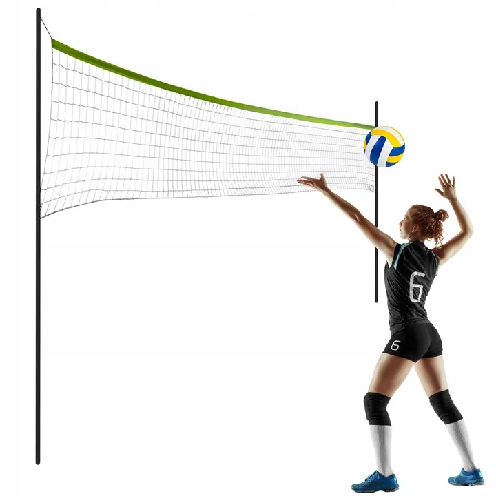 Röplabda és tollaslabda háló és állvány szett, Neo-Sport, 570 x 230 cm – 2. kép Röplabda- és tollaslabdaháló szett