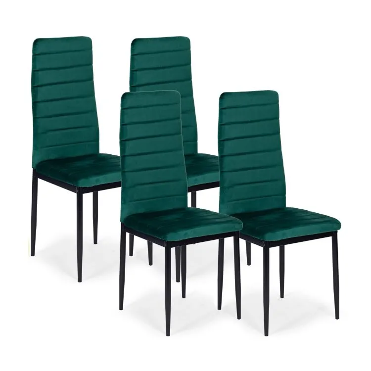 Étkezőszék, Mebelki24 VELVET4ZIELONY4, 4 db – 1. kép Étkezőszék, Mebelki24 VELVET4ZIELONY4, 4 db – 1. kép