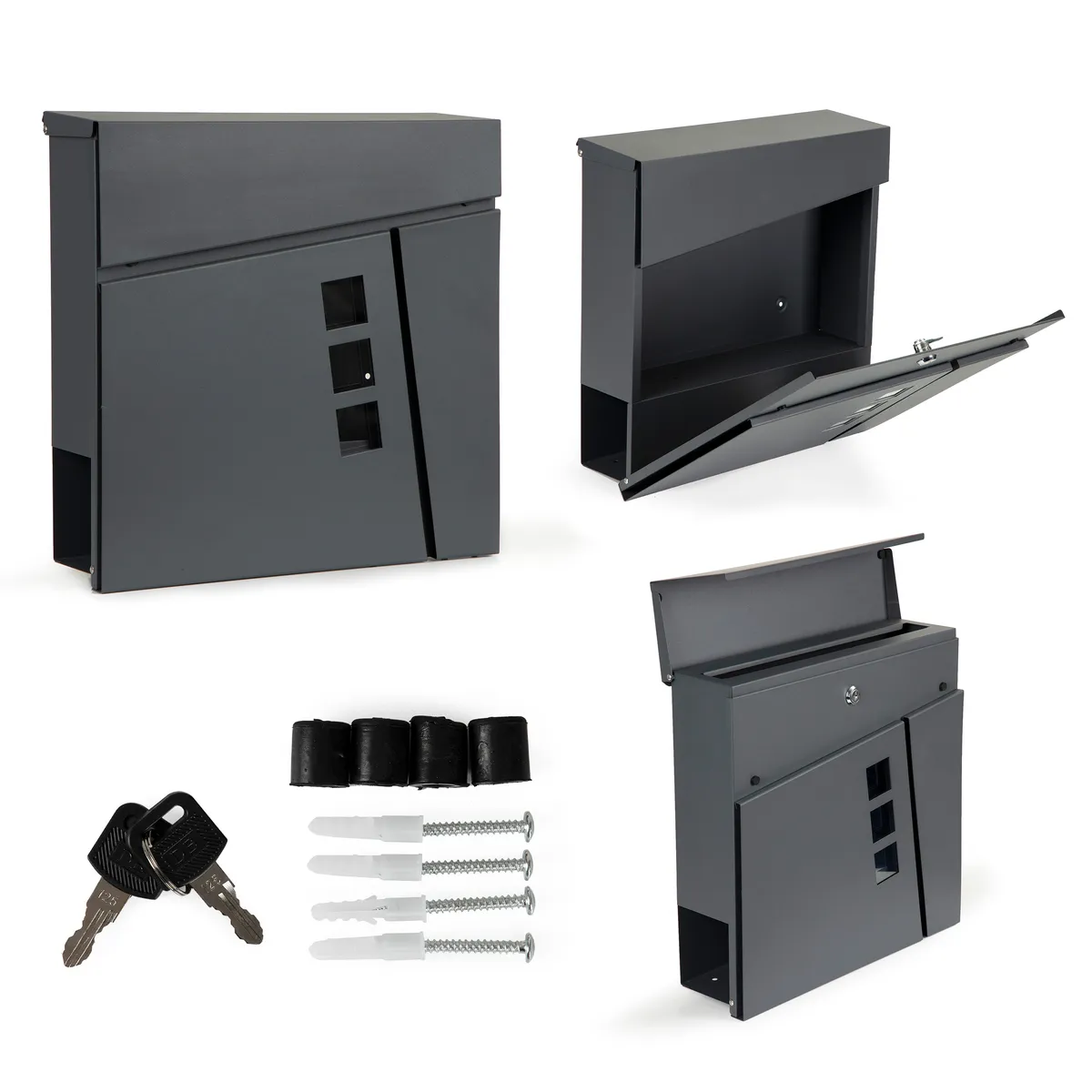 Postaláda, ModernHome HPB932-20-1, antracit – 1. kép
