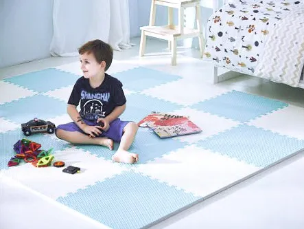 Játszószőnyeg, Ricokids 738202, fehér/kék – 3. kép Játszószőnyeg, Ricokids 738202, fehér/kék – 3. kép