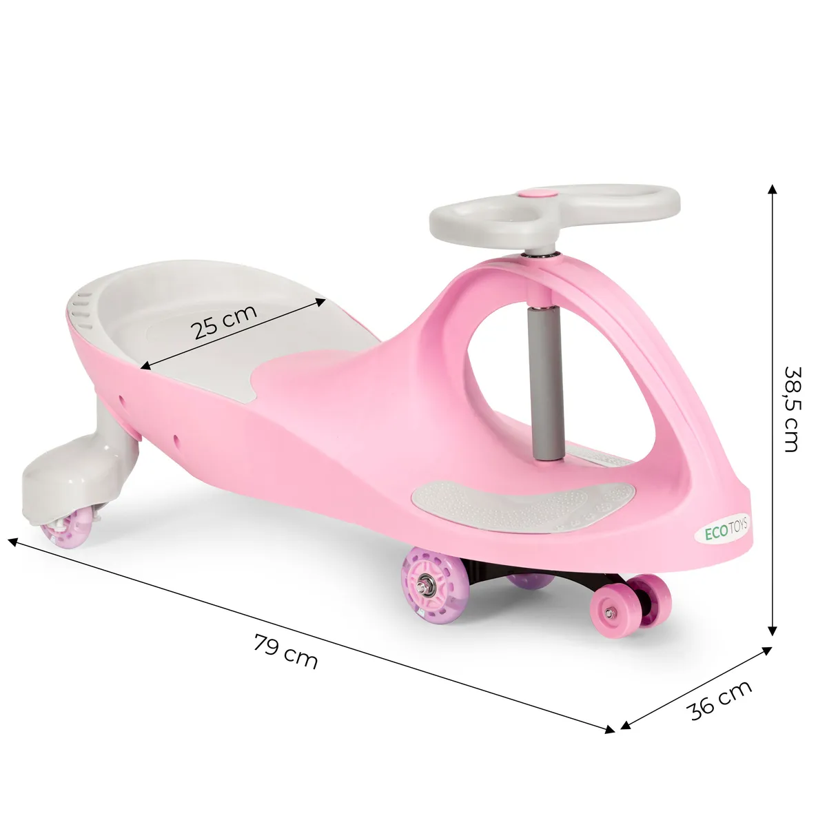 Wiggle autó, ECOTOYS YM-SW-1, rózsaszín – 5. kép Wiggle autó, ECOTOYS YM-SW-1, rózsaszín – 5. kép