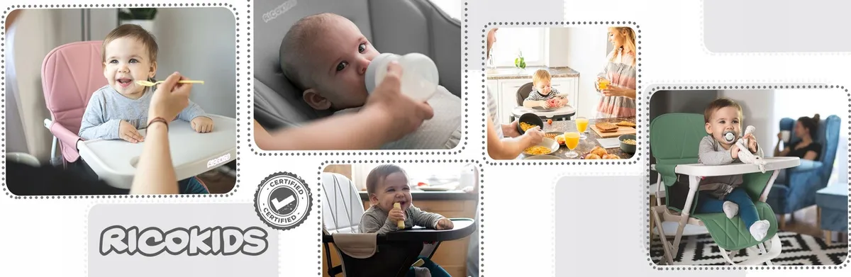 Etetőszék, Ricokids Sinco, rózsaszín – 1. kép