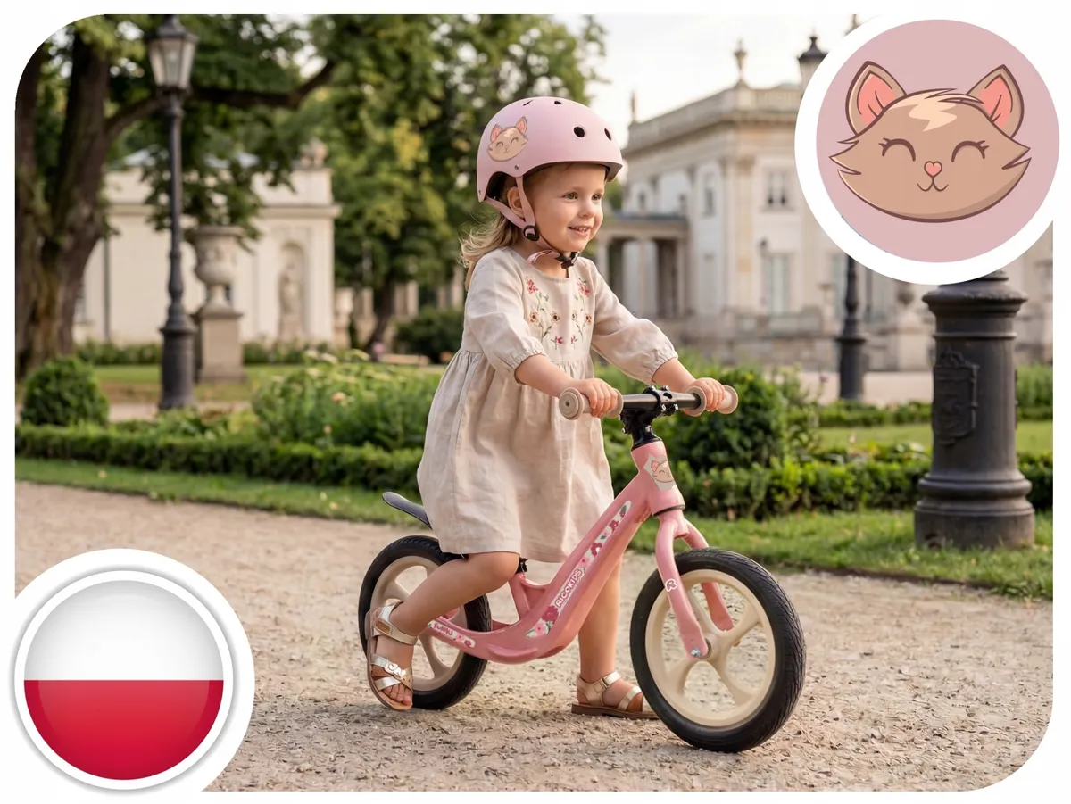 Kétkerekű futóbicikli, Ricokids Funnu, rózsaszín – 8. kép Kétkerekű futóbicikli, Ricokids Funnu, rózsaszín – 8. kép
