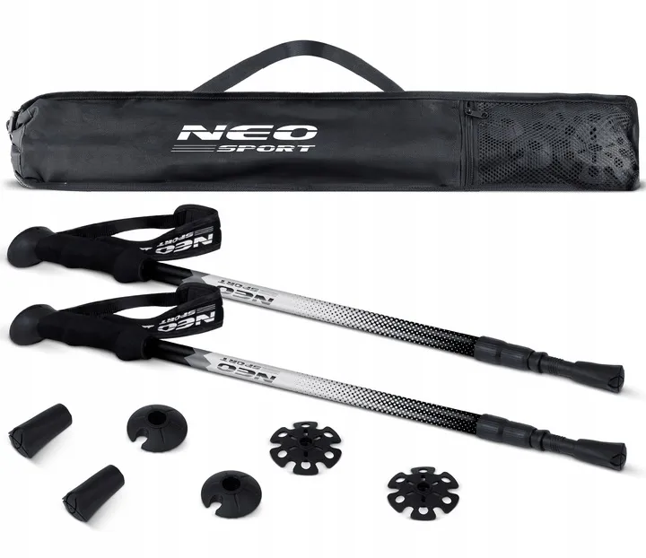 Túrabot, Neo-Sport NS-381, fekete/ezüst – 9. kép Hordtáska a túrabotokhoz