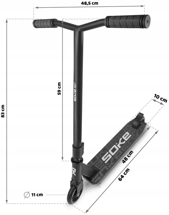 Kaszkadőr roller, SOKE GO!, fekete – 8. kép Kaszkadőr roller, SOKE GO!, fekete – 8. kép