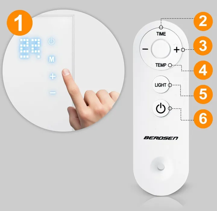 Elektromos fűtőpanel, Berdsen, BD-981 – 9. kép Elektromos fűtőpanel, Berdsen, BD-981 – 9. kép