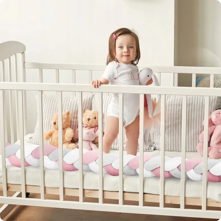Rácsvédő kiságyba, Ricokids, rózsaszín/szürke – 9. kép Rácsvédő kiságyba, Ricokids, rózsaszín/szürke – 9. kép
