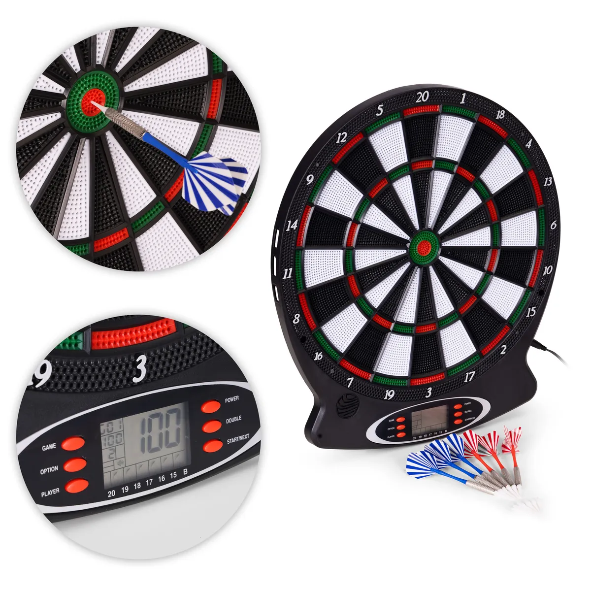 Elektronikus dartstábla, AP-100ANP, 38,5 x 43,5 x 2 cm – 4. kép