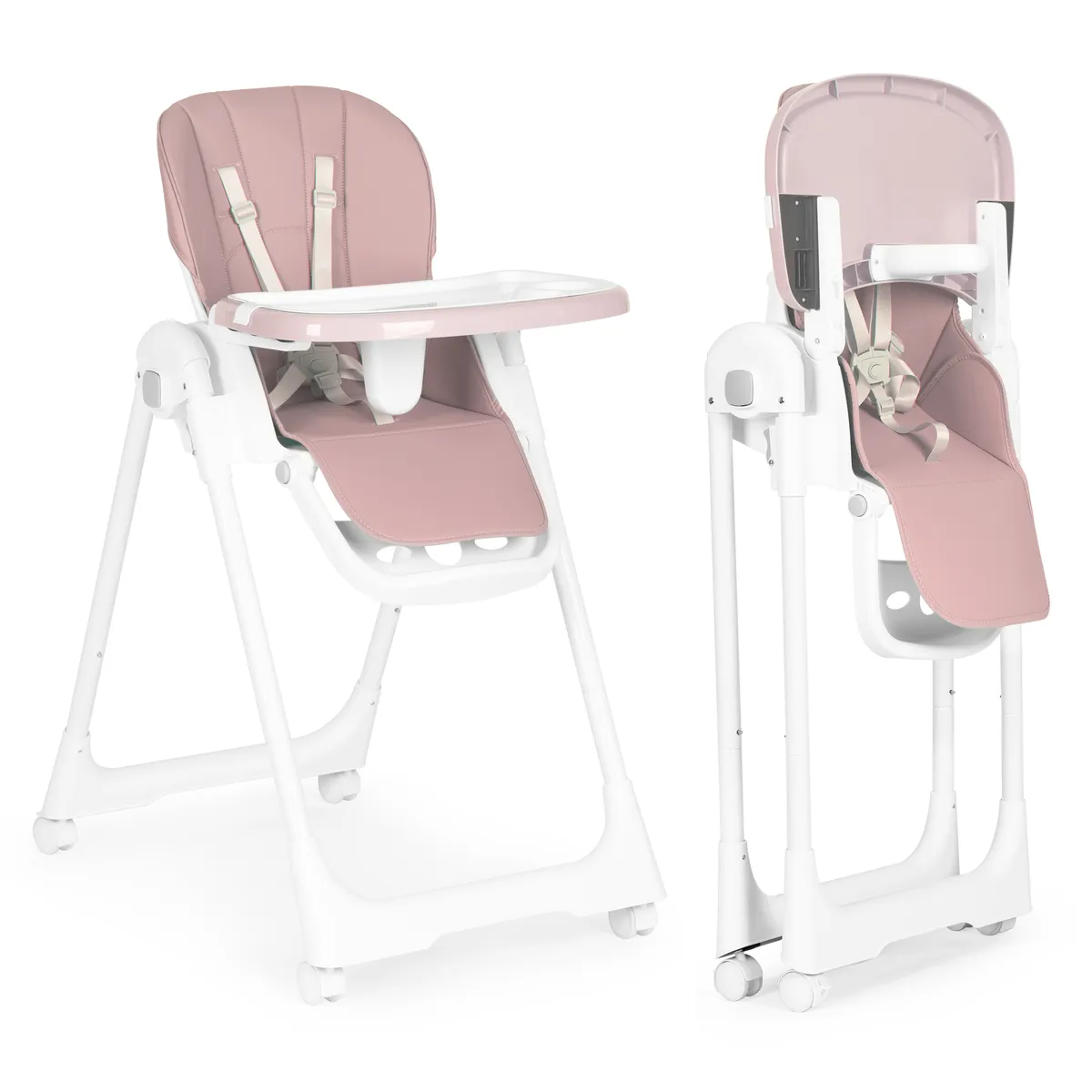 Etetőszék, ECOTOYS HA-013, rózsaszín – 1. kép