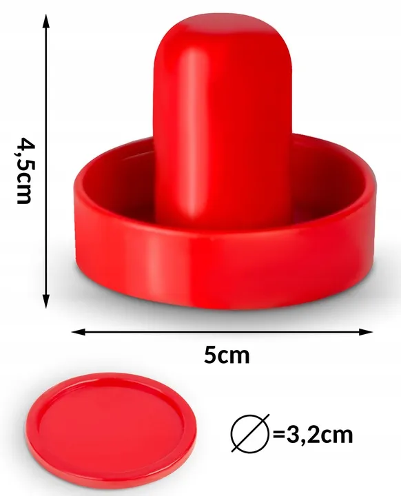 Léghoki ütő és korong szett, Neo-Sport Air Hockey, 2 db ütő 4,5 x 5 cm filc alátétekkel – 7. kép