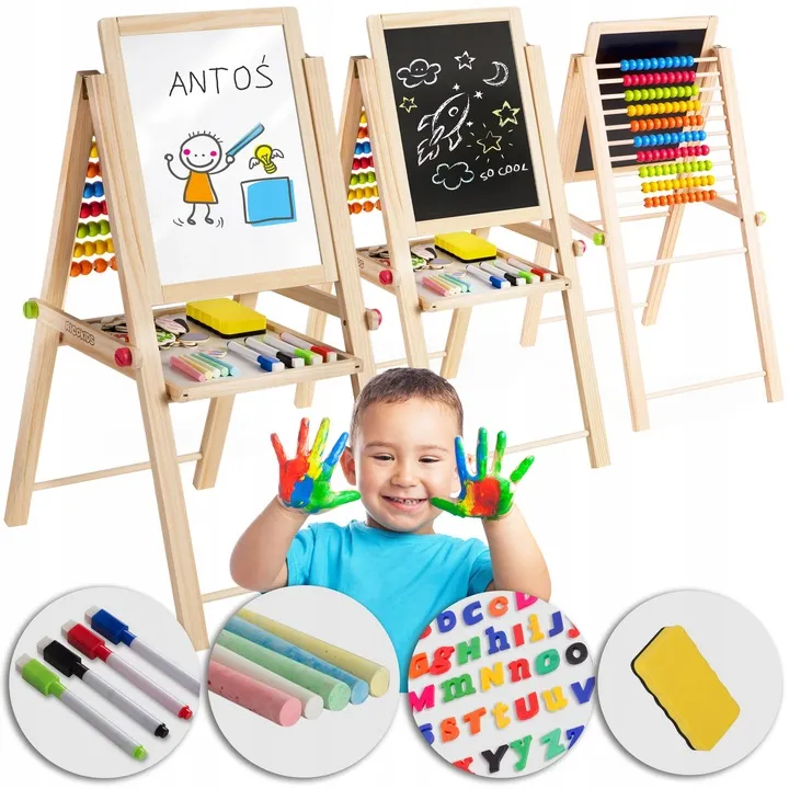 Mágneses rajztábla, Ricokids, 62 x 28 x 44 cm – 2. kép Mágneses rajztábla, Ricokids, 62 x 28 x 44 cm – 2. kép