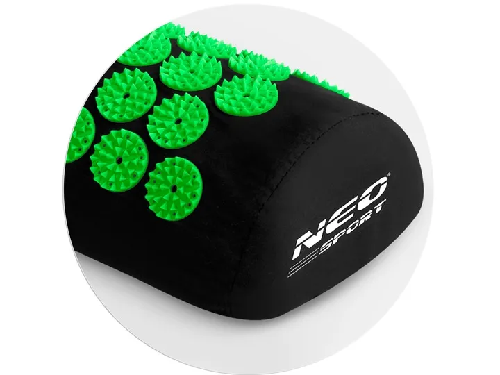 Akupresszúrás szőnyeg, Neo-Sport NS-901, fekete/zöld – 8. kép