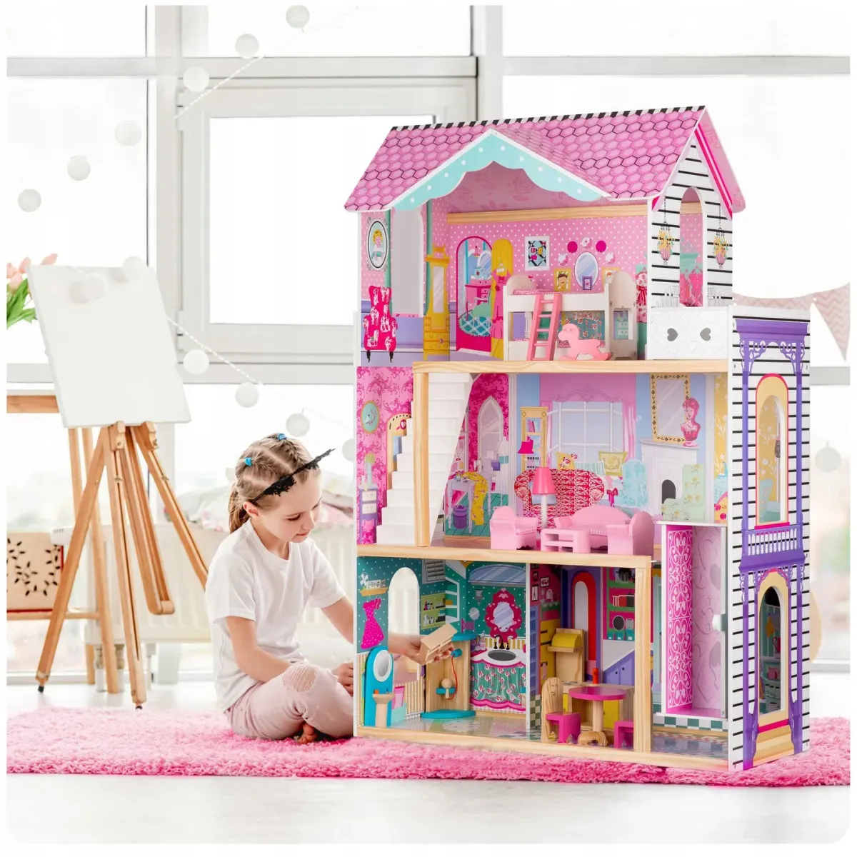 Fa babaház, Ricokids, házikó – 11. kép Fa babaház, Ricokids, házikó – 11. kép