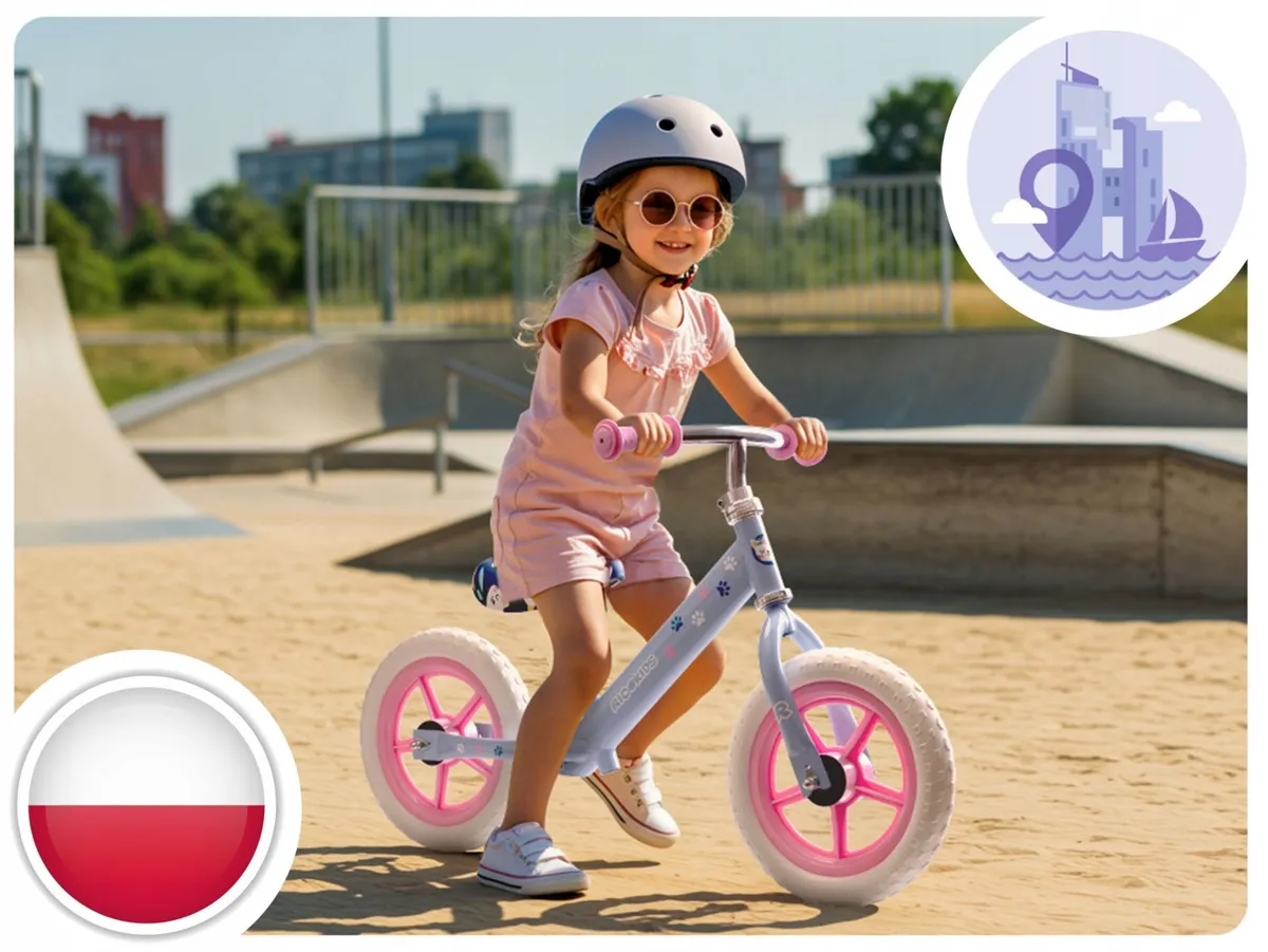 Kétkerekű futóbicikli, Ricokids RK-607, lila – 8. kép