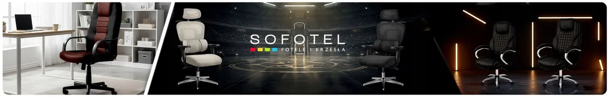 Irodai szék, Sofotel 518B, fekete/barna – 1. kép