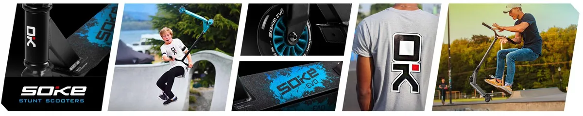 Kaszkadőr roller, SOKE EVO Street, neokróm – 1. kép Kaszkadőr roller, SOKE EVO Street, neokróm – 1. kép