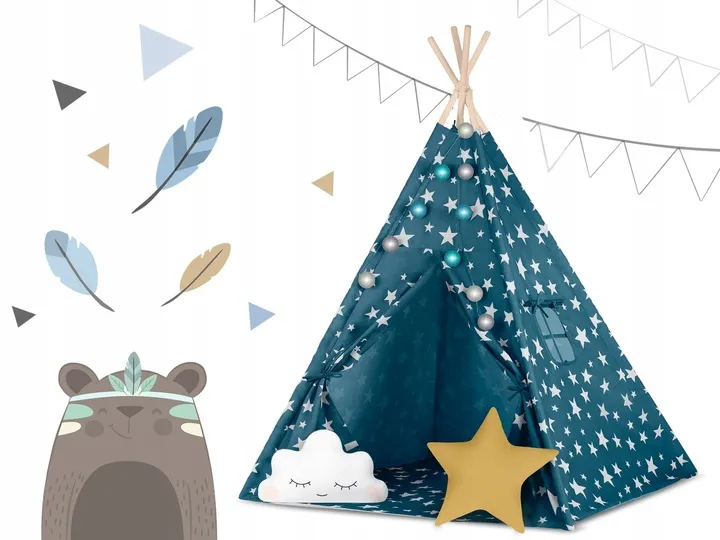 Gyereksátor, Nukido Tipi, fényfüzérrel – 10. kép Gyereksátor, Nukido Tipi, fényfüzérrel – 10. kép