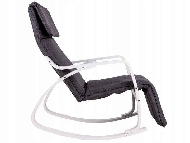 Hintaszék, ModernHome TXRC-02, szürke/fehér – 1. kép Hintaszék, ModernHome TXRC-02, szürke/fehér – 1. kép