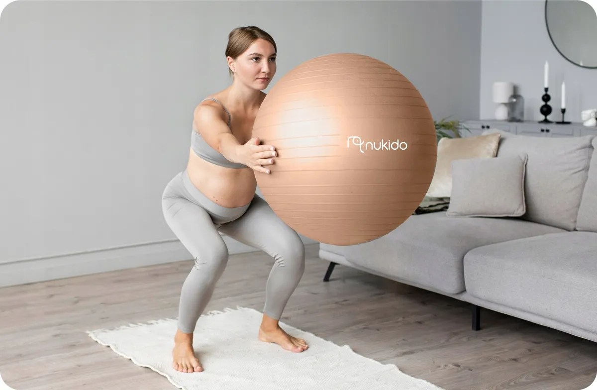 Fitnesz labda, Nukido NS-951, bézs – 6. kép Fitnesz labda, Nukido NS-951, bézs – 6. kép