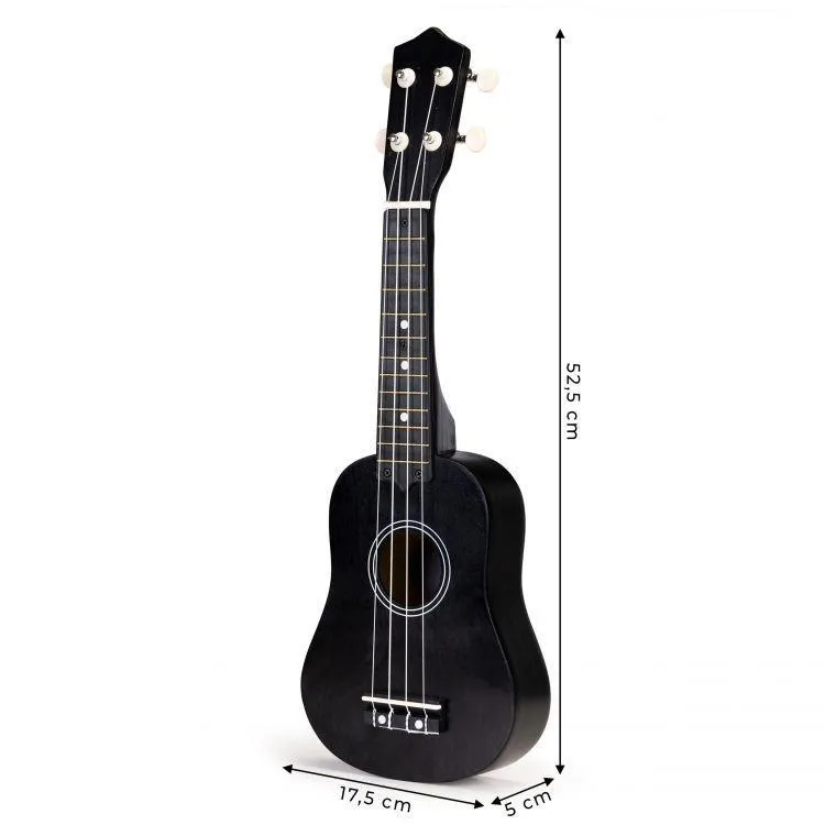 Gyerek ukulele, ECOTOYS MF019D, fekete – 4. kép Image