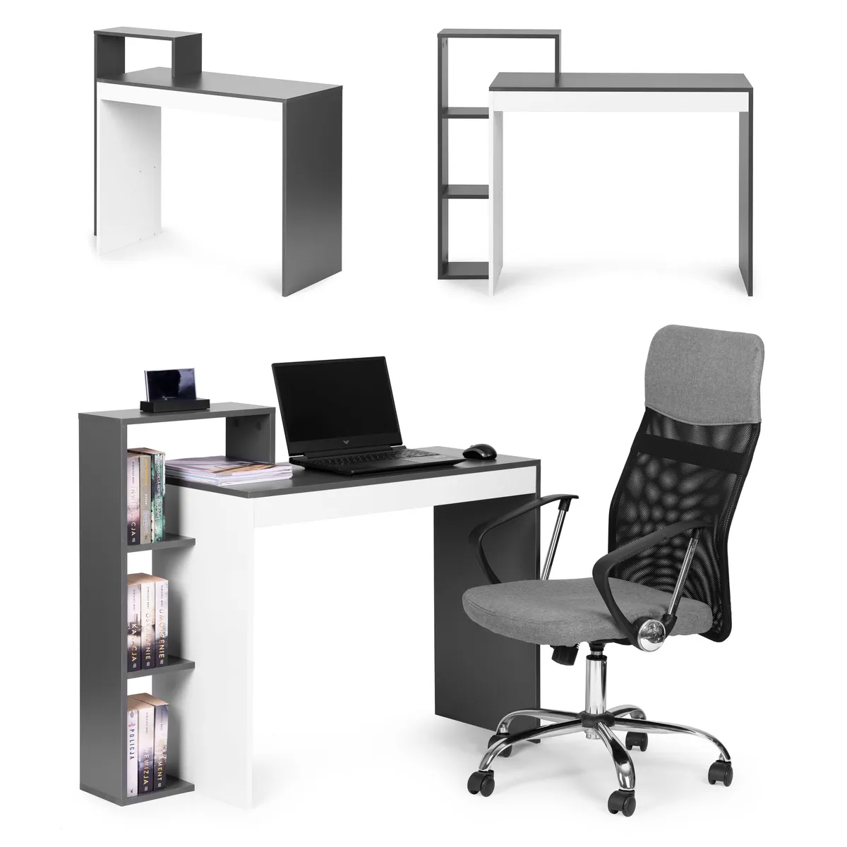 Íróasztal, ModernHome CHDK07-DG, 110 x 40 x 92 cm – 1. kép Íróasztal, ModernHome CHDK07-DG, 110 x 40 x 92 cm – 1. kép
