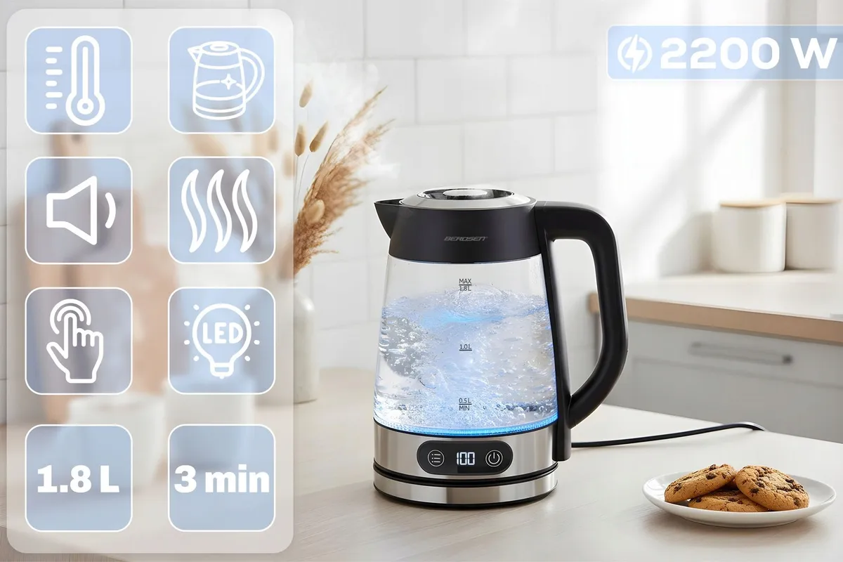 Vízforraló, Berdsen BD-715, 1800 ml – 2. kép Vízforraló, Berdsen BD-715, 1800 ml – 2. kép
