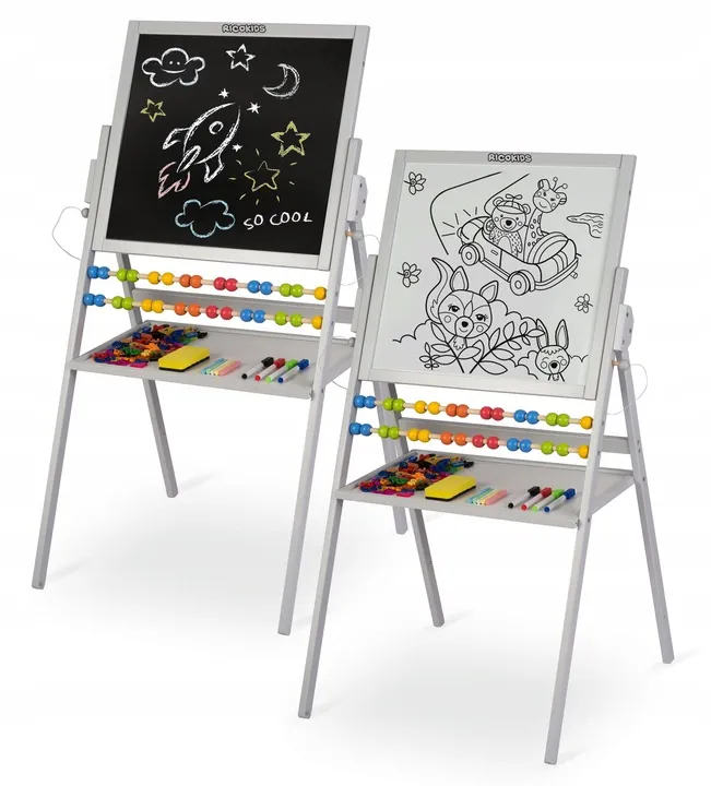 Mágneses rajztábla, Ricokids, szürke – 3. kép Mágneses rajztábla, Ricokids, szürke – 3. kép