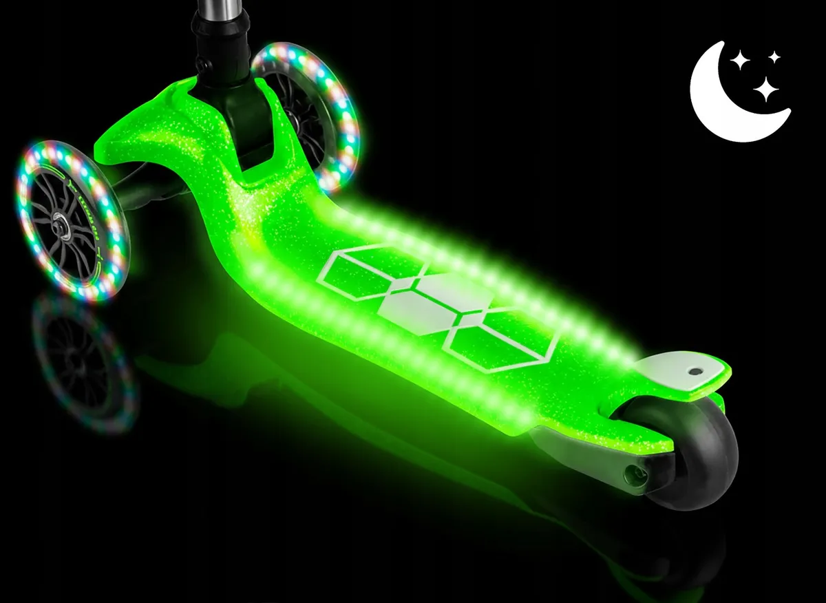 Háromkerekű roller, Ricokids Jelly, zöld – 3. kép Háromkerekű roller, Ricokids Jelly, zöld – 3. kép