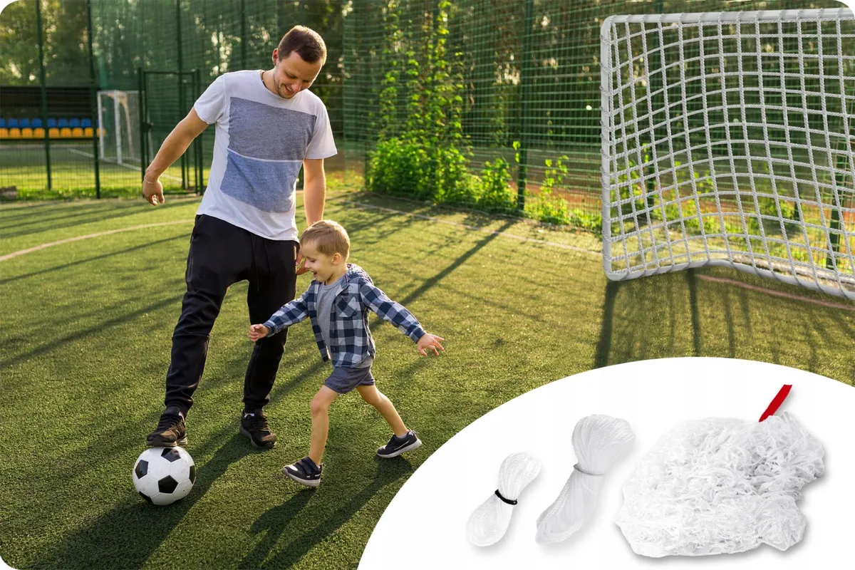 Futballkapu háló, Neo-Sport, fehér – 3. kép Futballkapu háló, Neo-Sport, fehér – 3. kép