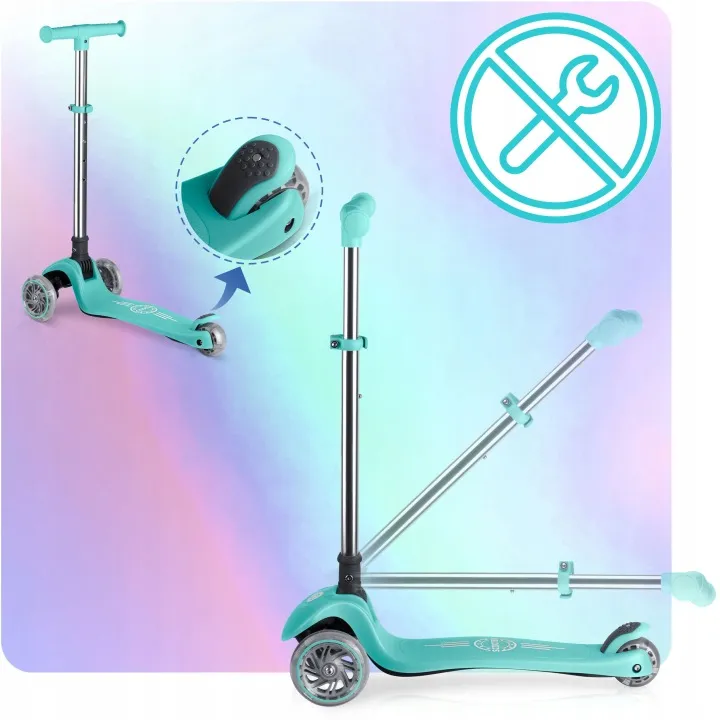 Háromkerekű roller, Ricokids Glow, türkiz – 7. kép Háromkerekű roller, Ricokids Glow, türkiz – 7. kép