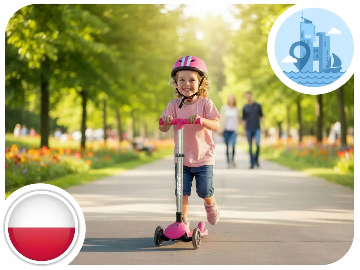 Háromkerekű roller, Ricokids Jelly, rózsaszín – 4. kép Háromkerekű roller, Ricokids Jelly, rózsaszín – 4. kép