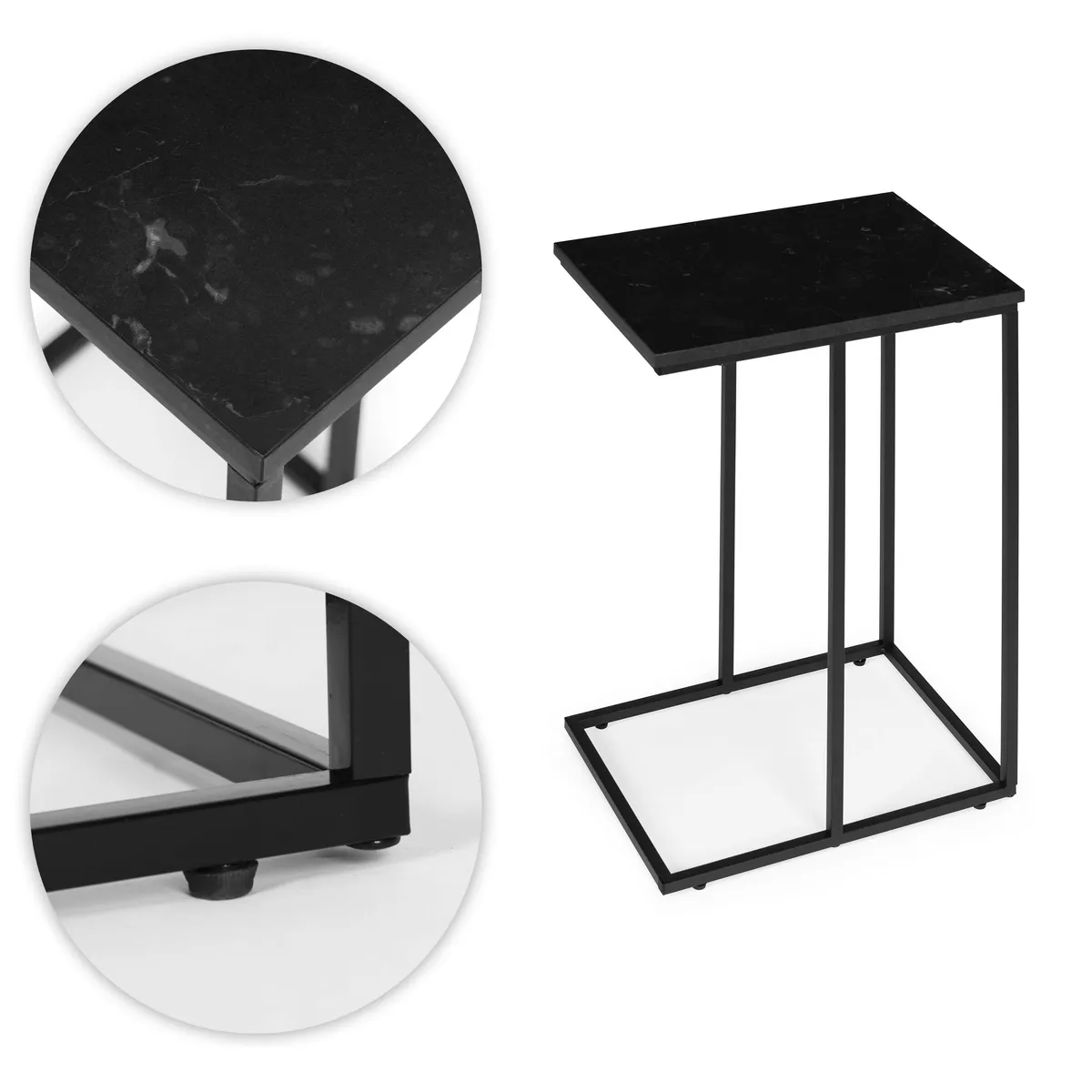 Dohányzóasztal, ModernHome BJ403066CT, fekete – 4. kép Dohányzóasztal, ModernHome BJ403066CT, fekete – 4. kép