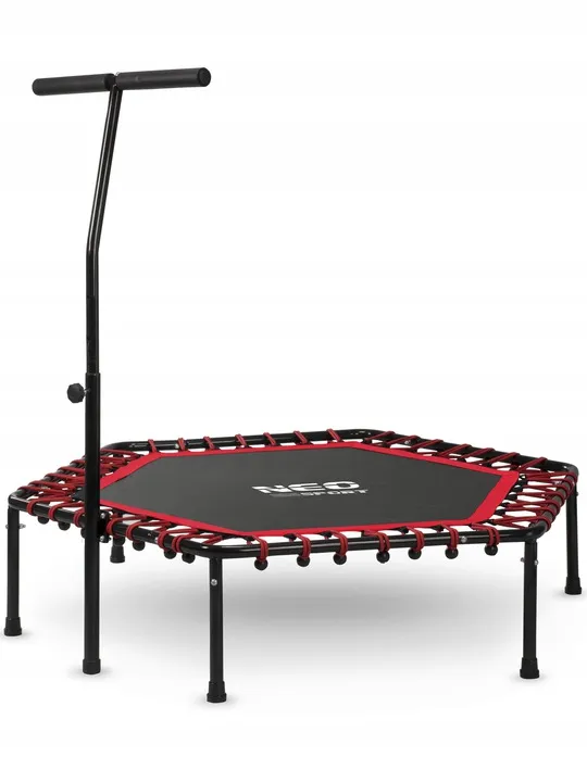 Fitnesz trambulin, Neo-Sport, fekete/piros – 2. kép