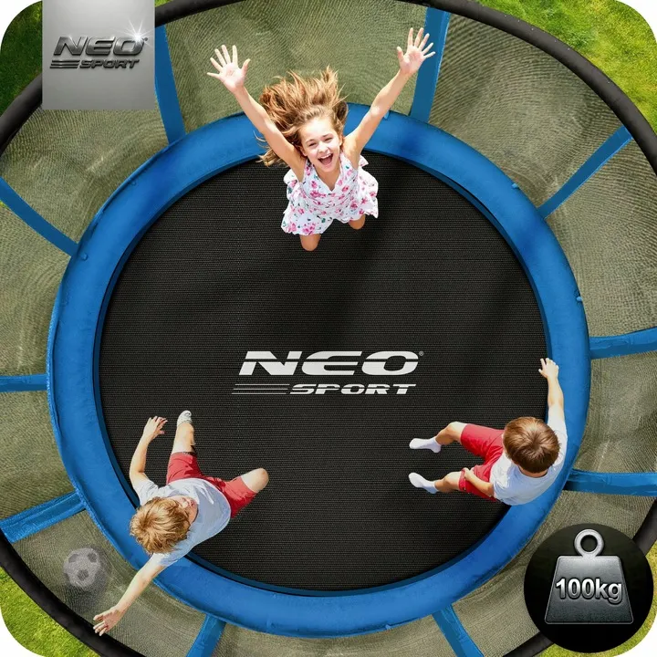 Kerti trambulin, Neo-Sport, fekete/kék – 6. kép Kerti trambulin, Neo-Sport, fekete/kék – 6. kép