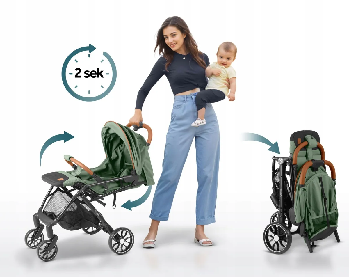 Babakocsi, Nukido Paseo, zöld – 8. kép Babakocsi, Nukido Paseo, zöld – 8. kép