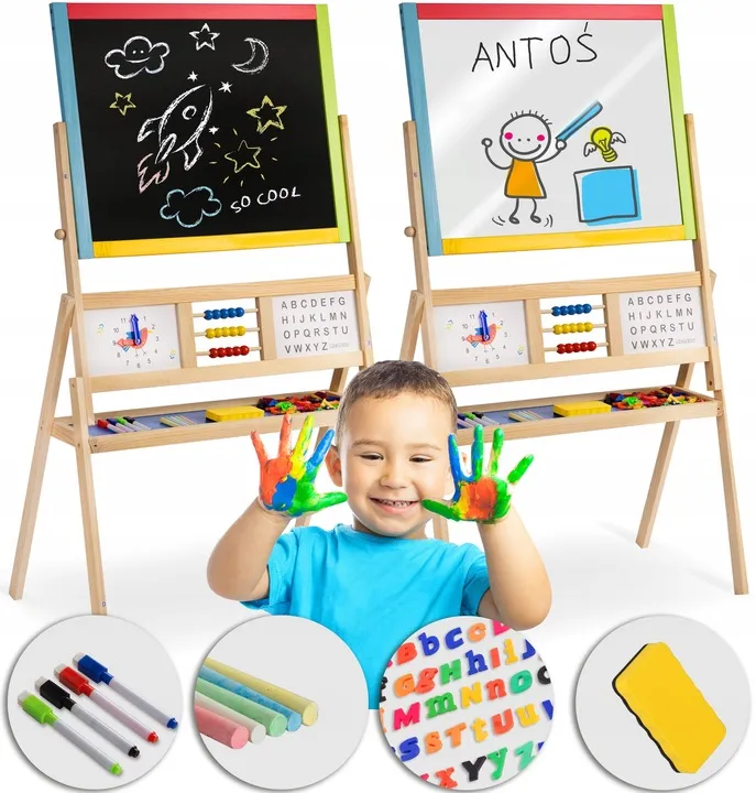 Mágneses rajztábla, Ricokids, 104 x 67 x 38 cm – 2. kép Mágneses rajztábla, Ricokids, 104 x 67 x 38 cm – 2. kép