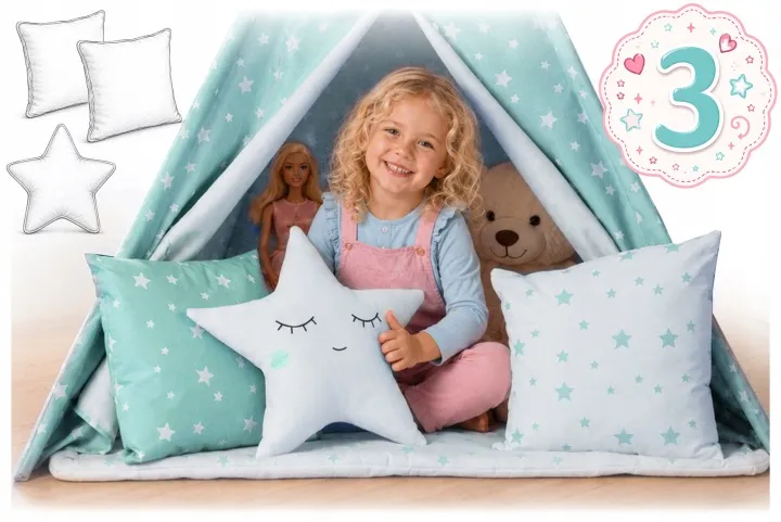 Gyereksátor, Nukido Tipi, fényfüzérrel – 5. kép Gyereksátor, Nukido Tipi, fényfüzérrel – 5. kép