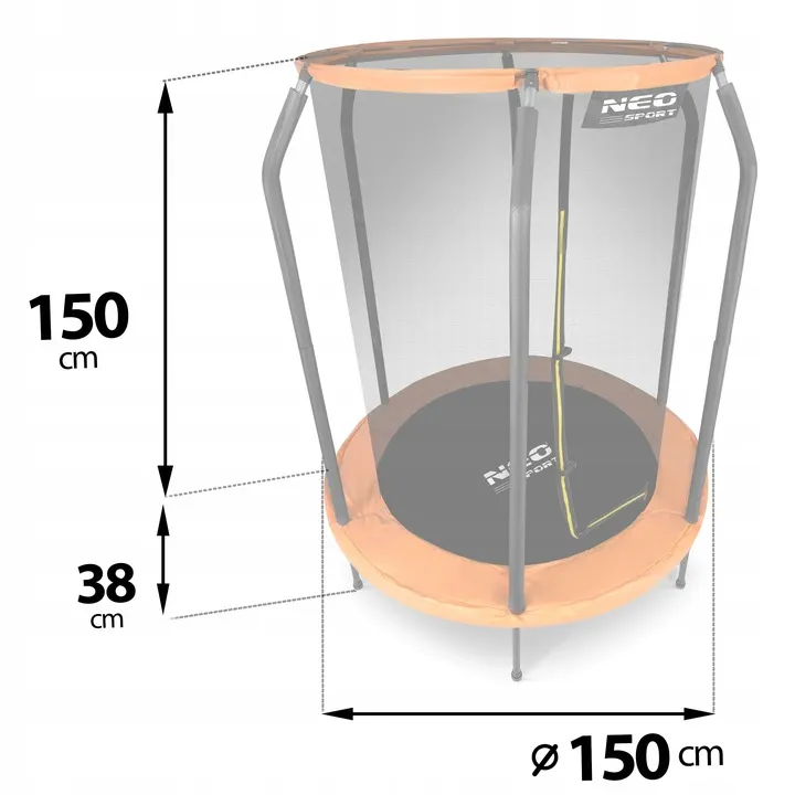 Kerti trambulin, Neo-Sport, fekete/zöld – 4. kép Kerti trambulin, Neo-Sport, fekete/zöld – 4. kép
