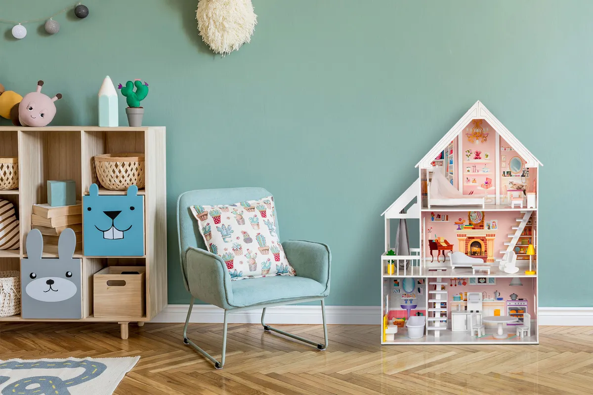 Fa babaház, ECOTOYS 4127, XXL kastély – 2. kép Fa babaház, ECOTOYS 4127, XXL kastély – 2. kép