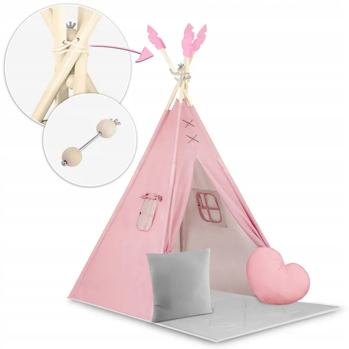 Gyereksátor, Nukido NK-406 Tipi, 116 x 116 x 165 cm – 12. kép Gyereksátor, Nukido NK-406 Tipi, 116 x 116 x 165 cm – 12. kép