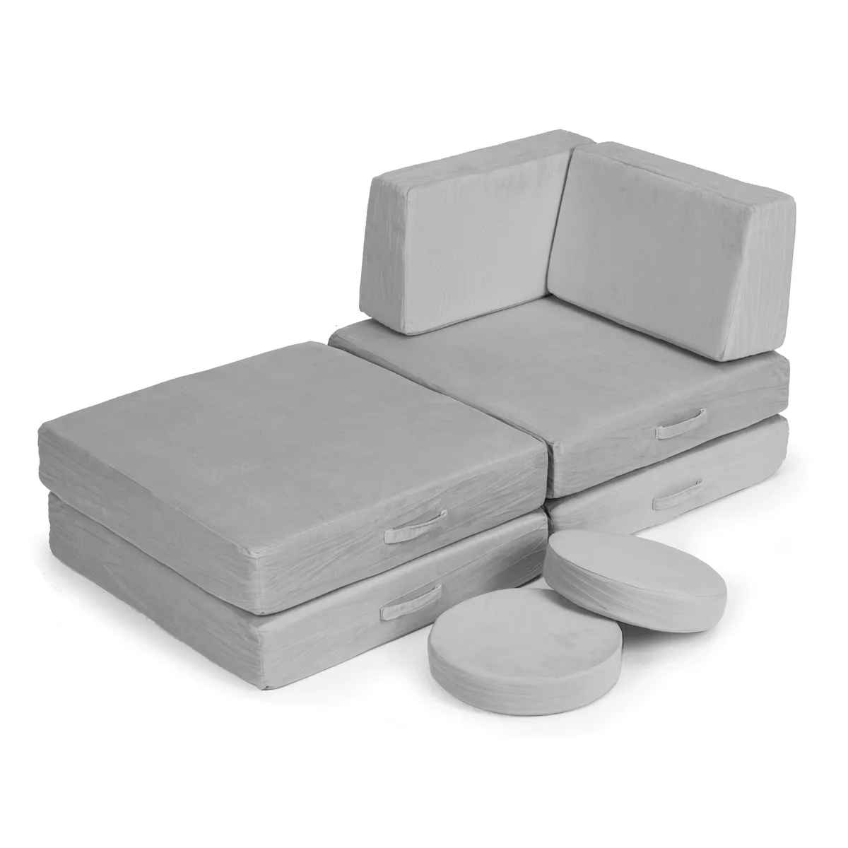Gyerek moduláris fotel, ECOTOYS TMSRT-14, szürke – 3. kép