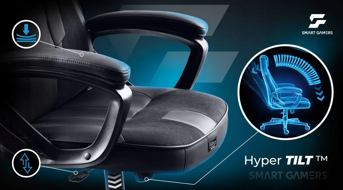 Gamer szék, Sofotel Furon, fekete – 9. kép Gamer szék, Sofotel Furon, fekete – 9. kép